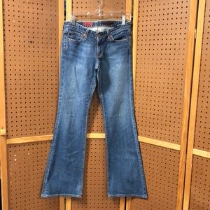 AG Adriano Goldschmied Women's Medium Blue Flared Jeans